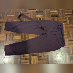 Mauve high waisted tapered dress pants